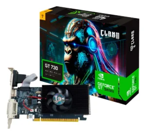 Placa de Vídeo GT 730 4GB DDR3 128bit Clanm HDMI VGA DVI PCIe 2.0 PC Computador