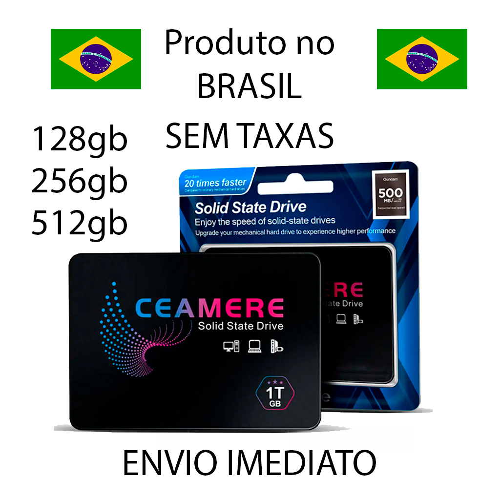 HD SSD 120GB 240GB 512GB CeaMere PRETO Sata3