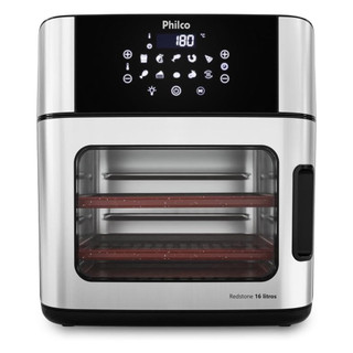 Air Fryer 4 em 1 16 Litros Philco PAF16A 220V Painel Digital Forno Elétrico Sem Óleo Assa Grelha Desidrata