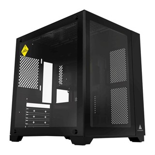 Gabinete Gamer Aquário Acegeek Aquarium M345, Mid-Tower, Lateral de Vidro, Preto, AG-AQUARIUM-M345-BK