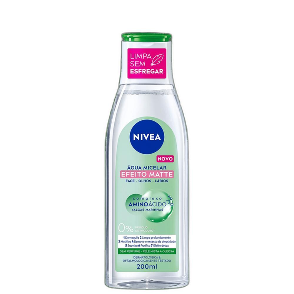NIVEA Solução de Limpeza 7 em 1 Efeito Matte – Água Micelar 200ml