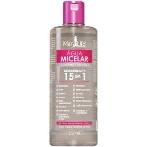 Água Micelar Demaquilante Colágeno e Pantenol 15em1 Mary Life 260ml