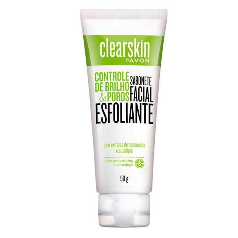 Sabonete Facial Avon Clearskin esfoliante