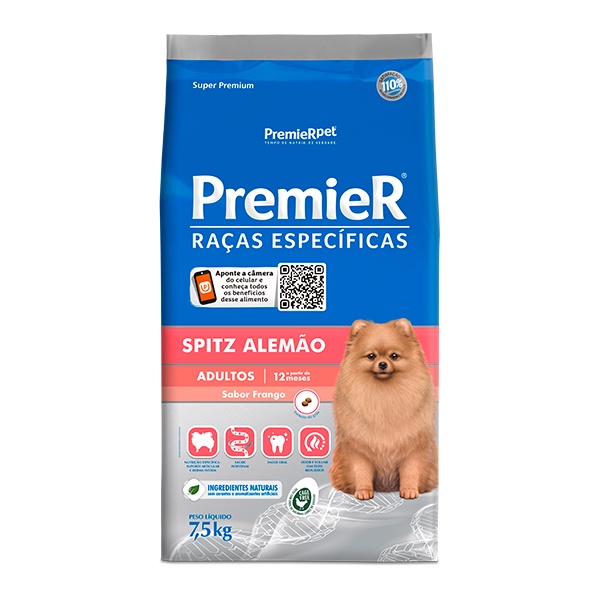 Ração Premier para Cães Adultos de Raças Específicas – Spitz Alemão – 7,5Kg