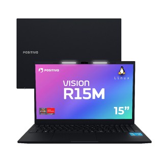 Notebook Vision R15M Ryzen 7-5825U Linux 32GB RAM 512GB SSD Wi-Fi 6 IPS – Positivo AMD