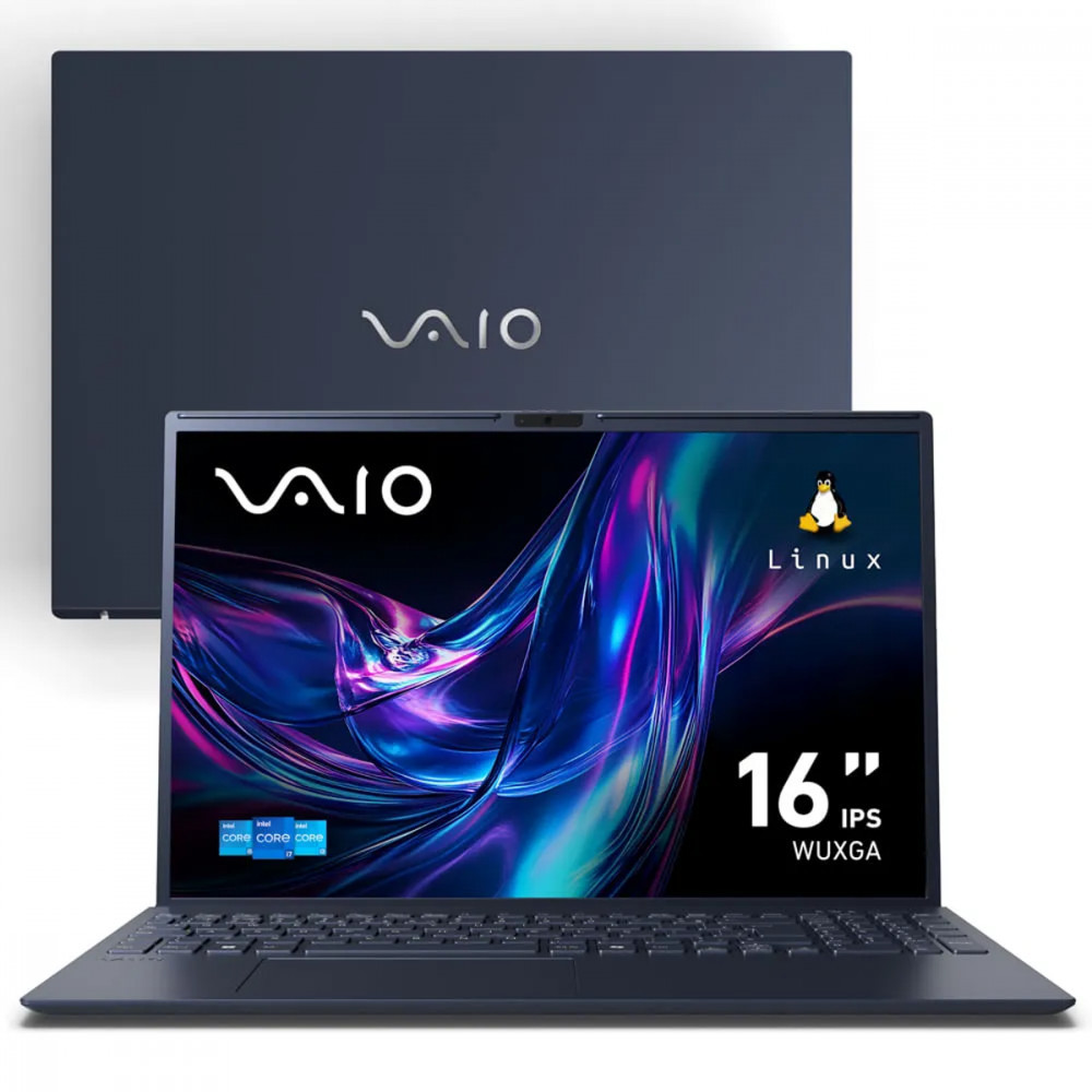 Notebook VAIO FE 16 Intel Core i5 Linux 16GB RAM total 512GB SSD 16 WUXGA IPS – Cinza Grafite