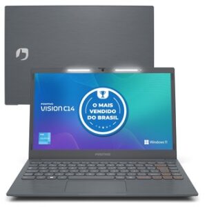 Notebook Positivo Vision C14 Lumina BAR Intel Celeron N4500 Windows 11 Home 8GB RAM 128GB eMMC 14″