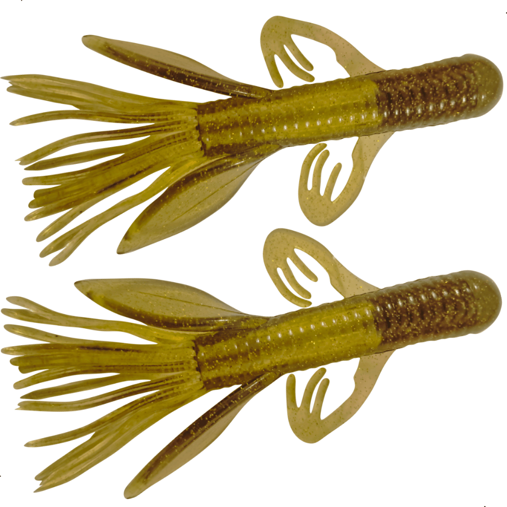 Kit 2 Unidades Iscas Artificiais Matadeira Soft Craw Tube Original Criatura – Traíra Tucunaré Tilapia