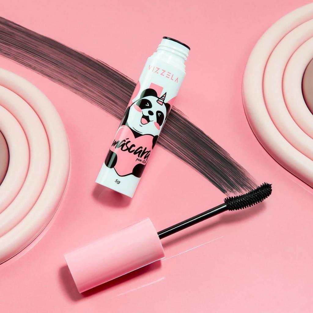 Máscara Para Cílios Big No Panda Black Preto Peel Off Vegano Original Vizzela