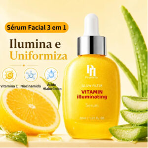 Vitamin C Facial Serum 30ml Brightening Anti-Aging Dark Spots with Niacinamide Hyaluronic Acid