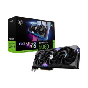 Placa de Vídeo NVIDIA GeForce MSI RTX5060 Gaming Trio Oc 8gb Gddr7 128 Bits – 912-V537