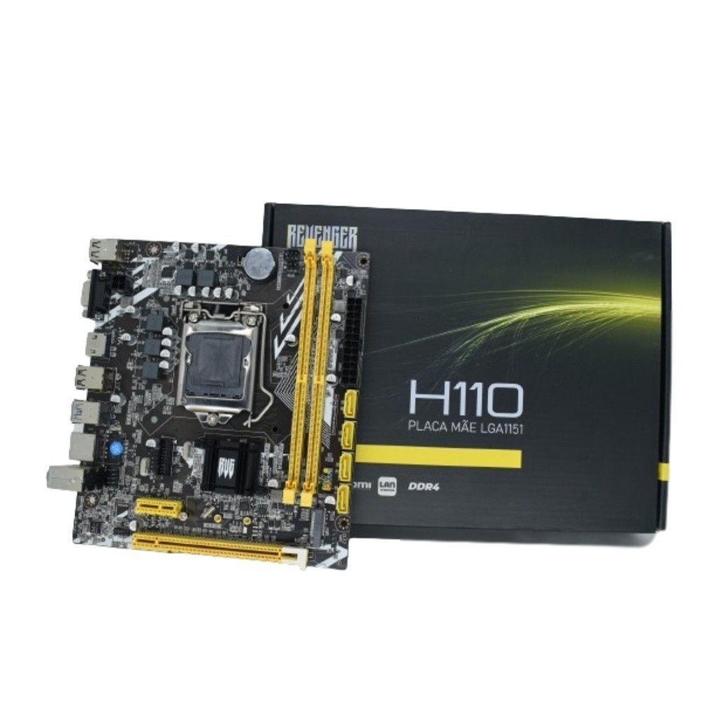 Placa Mãe Lga1151 Usb 3.0 Chipset Lan 100 Intel H110 – 32gb