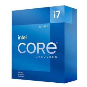 Processador Intel Core i7-12700KF 12ª Geração 3.6GHz (5.2GHz Max Turbo) Cache 25MB LGA 1700 S/ Vídeo Integrado – BX80715