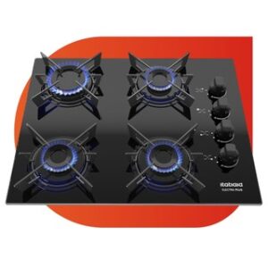 Cooktop Itatiaia Electra Plus 4 Bocas Mesa Vidro Preto Bivolt