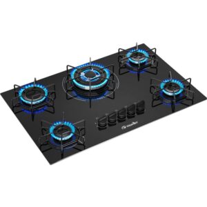 Cooktop Mueller MCGSBC 5 Bocas a Gás Tripla Chama Bivolt