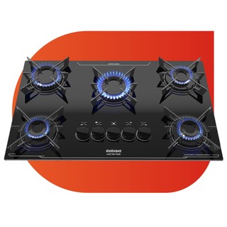 Cooktop Itatiaia Electra Plus 5 Bocas Mesa Vidro Preto Bivolt