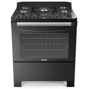 Fogão Itatiaia 5 Bocas Digital Itamaster Tripla Chama Preto – Bivolt
