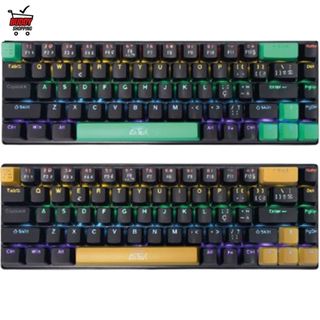 Teclado Mecânico Gamer RGB ABNT2 ATE-M0691 Compacto Layout BR Mini LED Para PC Setup Jogos