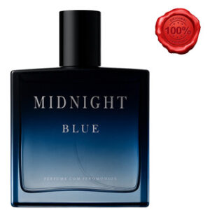Perfume Masculino Árabe com Feromonios Midnight Blue 100ml atração de mulher Com Manual de Sedução