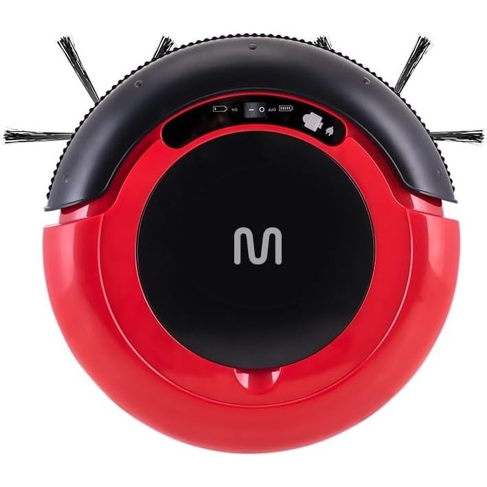 Aspirador de Pó Robô Mars Varre + Aspira + Passa Pano Bivolt com 30W e Bateria Recarregável, Vermelho/Preto Ho041