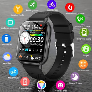 LIGE Smartwatch l Bluetooth Chamada Tela HD De 1.83 Polegadas