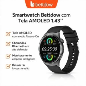 BETTDOW Smart Watch Mulheres Homens Bluetooth GPS Resposta Chamada Modo Esportivo IP67