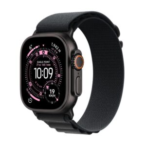 Apple Watch Ultra 3 GPS + Cellular – Caixa preta de titânio – 49 mm – Pulseira loop Alpina preta – G