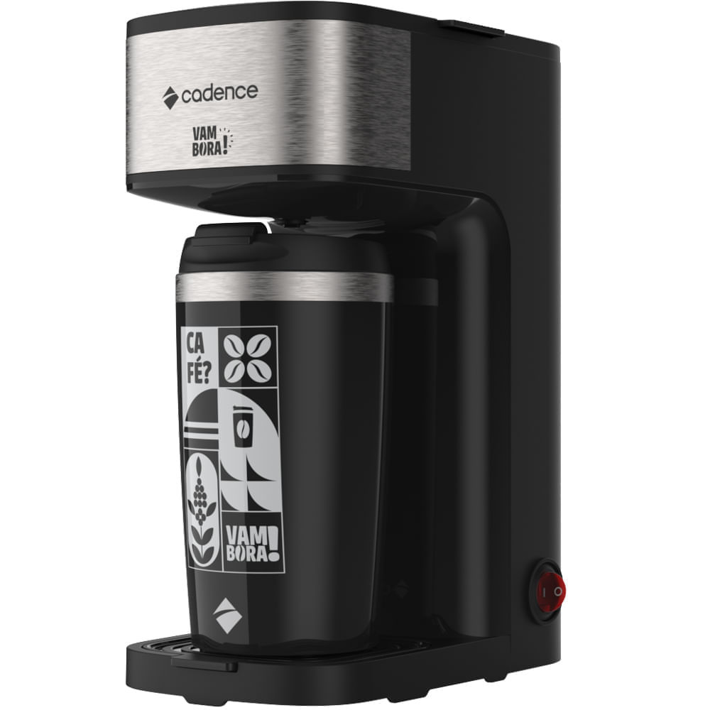 Cafeteira Elétrica Cadence Vambora com Copo Térmico