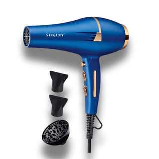 Secador de Cabelo Profissional 2400W Potente e Leve – Íons Negativos, Tourmaline, 3 Velocidades + Difusor + 2 bicos