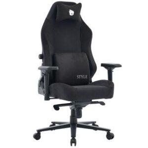 Cadeira Gamer Terabyte New Style, Reclinável, 4D, Tecido, Preta e Branca, TR-CH-NSR4DBWF