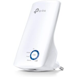 Repetidor de sinal Wi-Fi tp-link TL-WA850RE wireless n 300Mbps, compacto, expansor de sinal, adaptador de wireless, app