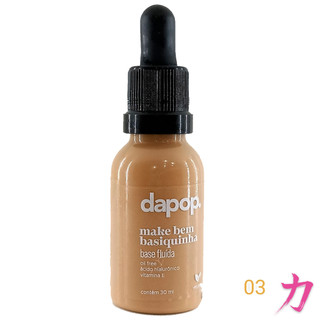 Base Fluída Vegana Dapop Make Bem Basiquinha – Nº3