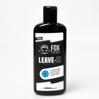 Leave In Cabelo Masculino Fox For Men 240ml – Controle do Frizz Brilho e Maciez