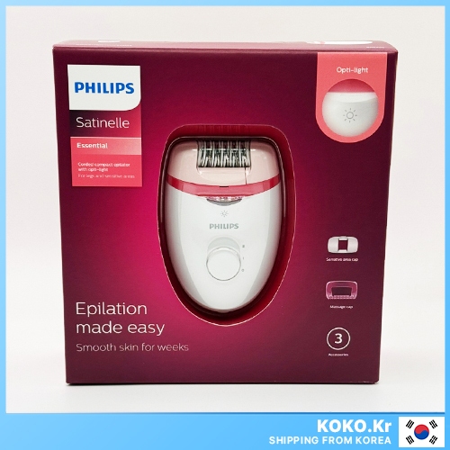 Depilador Compacto Com Fio PHILIPS BRE 255 Para Depilação Das Pernas Da Mulher FREEBIES