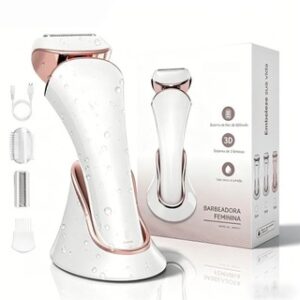Aparador Íntimo mulheres Depiladora Barbeador Elétrico Com Luz Perna Corpo Depilação Depilador A Prova d’Água CLICK TECH