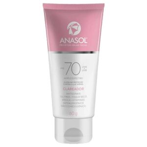 Anasol protetor solar facial FPS70 – clareador – 60g