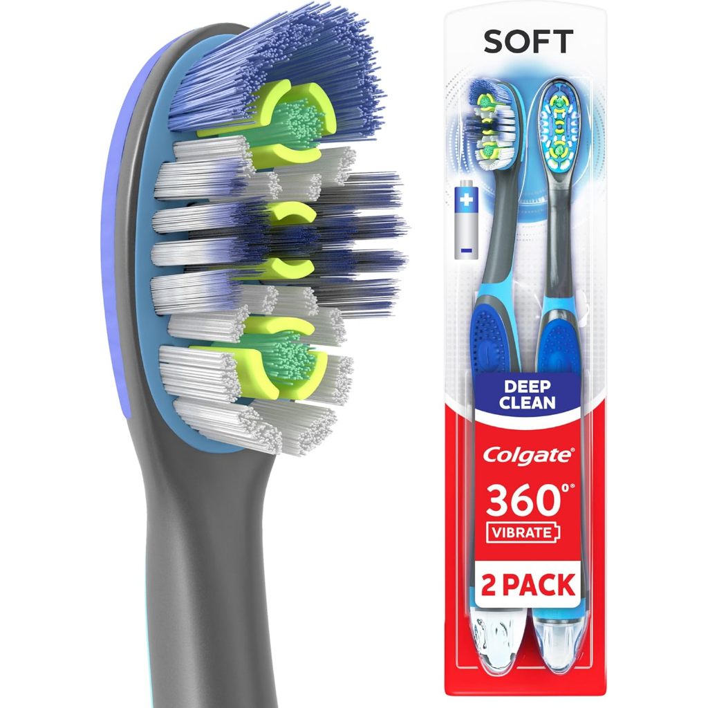Escova Elétrica Colgate Total Advanced 360 – Pack C/2 – Azul (Não Troca Refil)