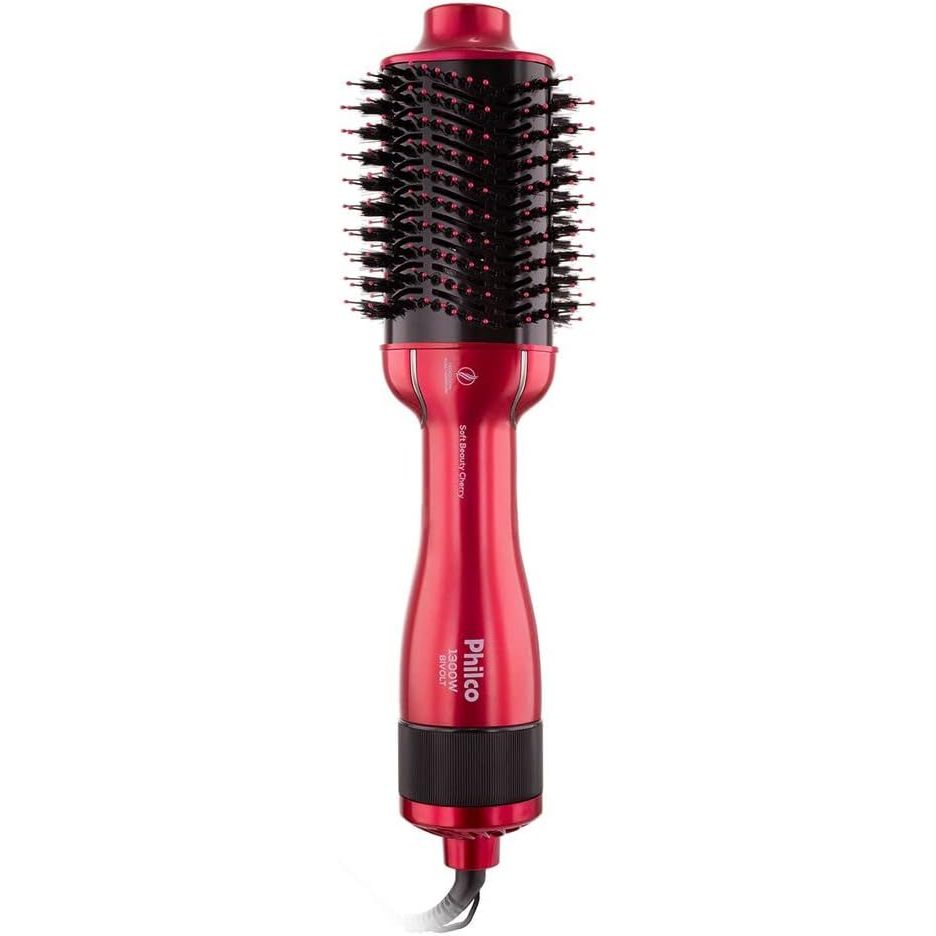 Escova Secadora Philco 4 em 1 Bivolt Soft Beauty Cherry – Bivolt