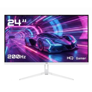Monitor Gamer HQ 24″ Branco 1ms, 200Hz, IPS, AMD FreeSync, Full HD, HDMI, DP, Frameless HQW24IP200