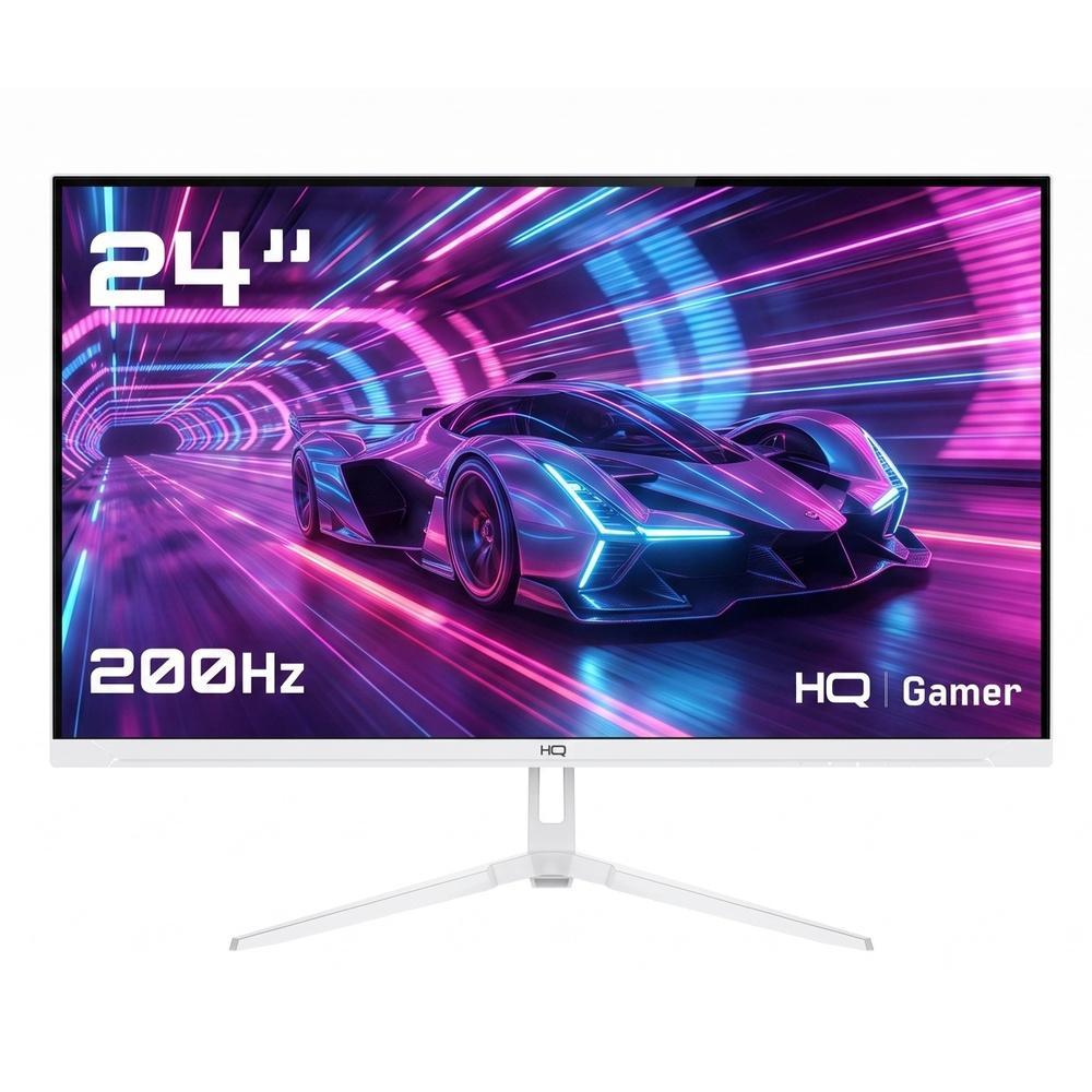 Monitor Gamer HQ 24″ Branco 1ms, 200Hz, IPS, AMD FreeSync, Full HD, HDMI, DP, Frameless HQW24IP200