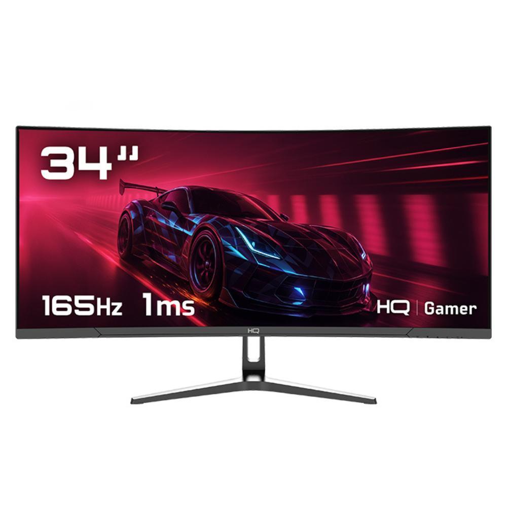 Monitor Gamer 34″ Curvo 1ms, 165Hz, UltraWide (QHD) – 3440×1440 AMD FreeSync, HDMI, DP, HQ Premium HQ34C16