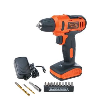 Parafusadeira e Furadeira BLACK+DECKER LD12SP Com 13 Acessórios, Carregador e Caixa 110V