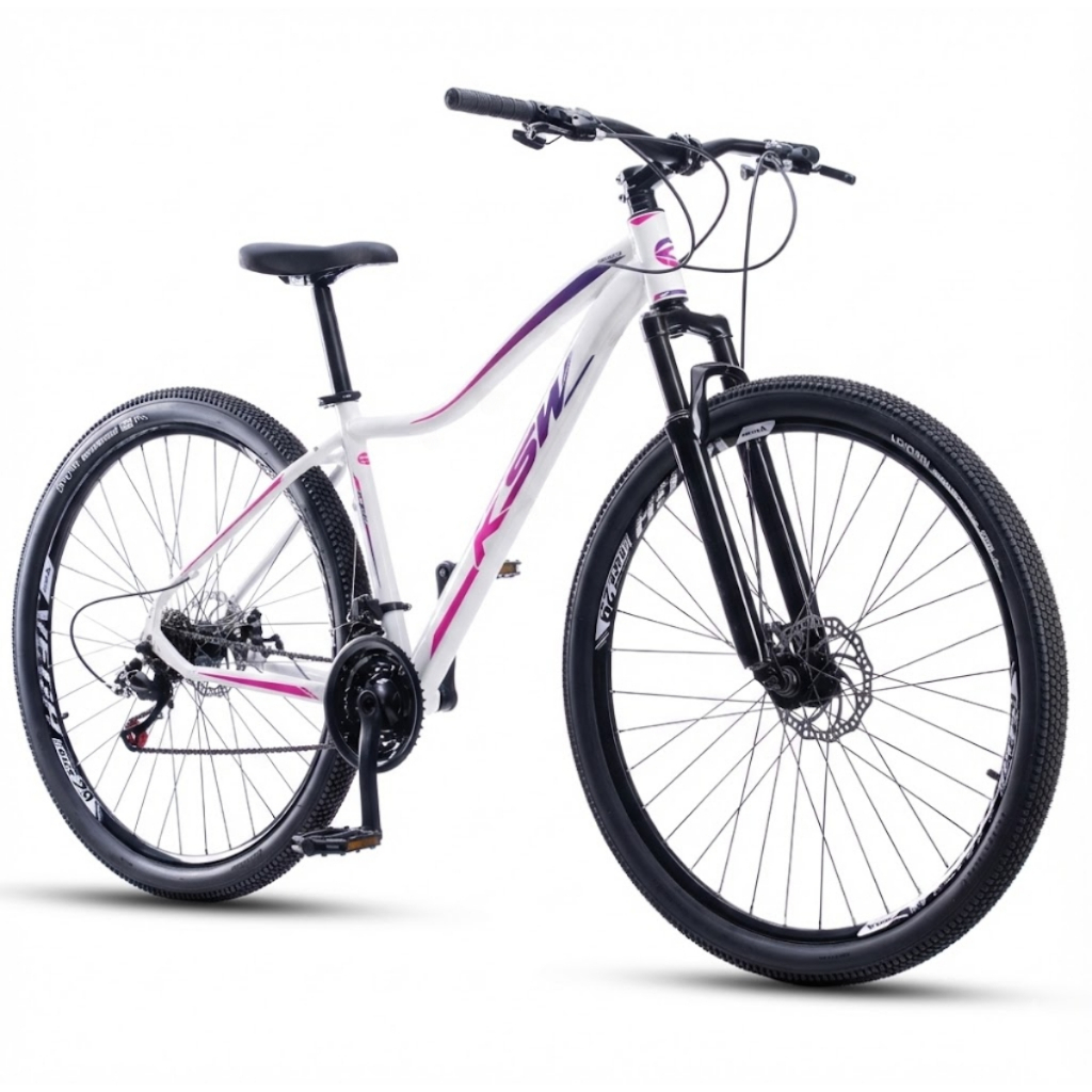 Bicicleta Aro 29 Ksw Mwza 21 Velocidades Feminina Alumínio Freio a Disco MTB