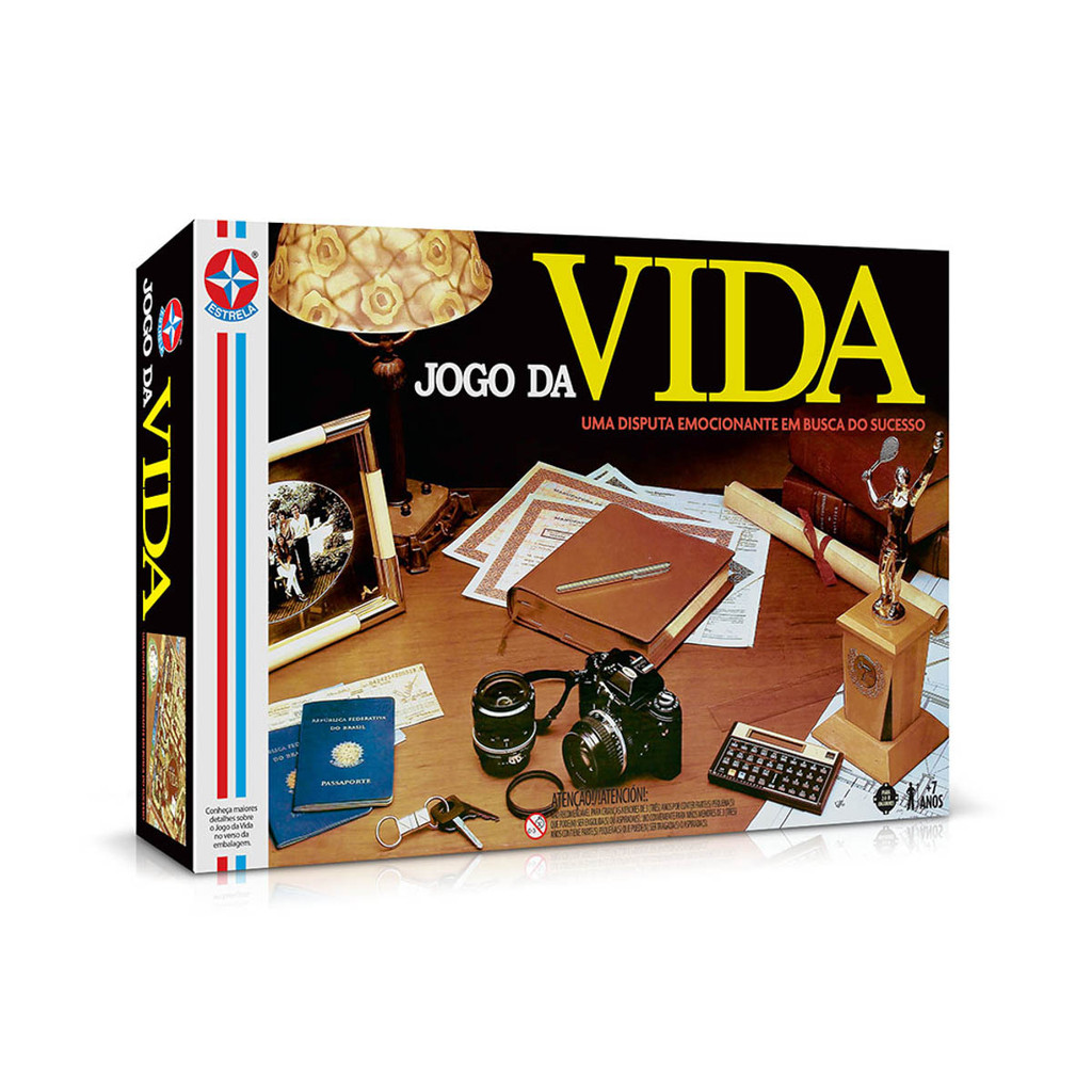 Jogo da Vida – Retrô – Reedição anos 80 – Brinquedos Estrela