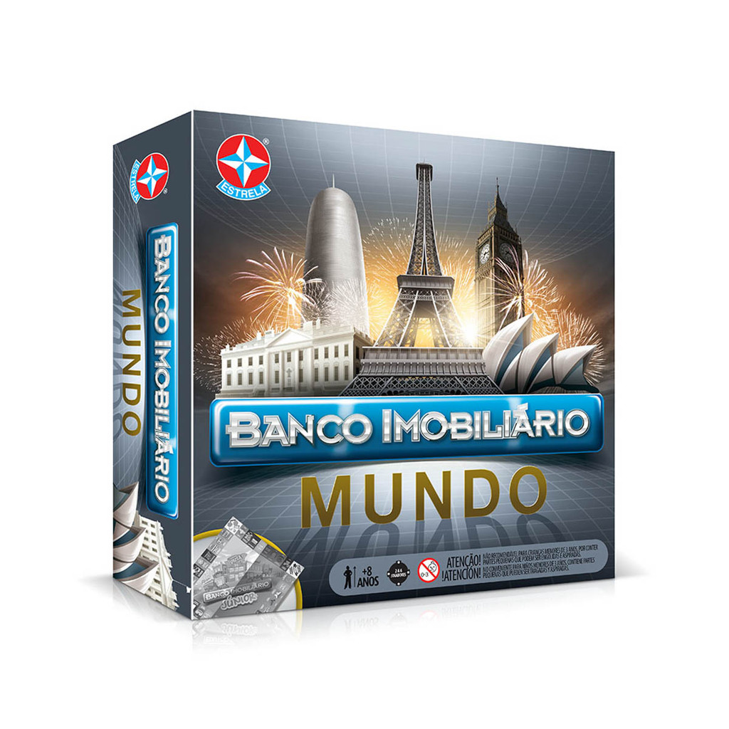 Jogo Banco Imobiliário – Mundo – Brinquedos Estrela
