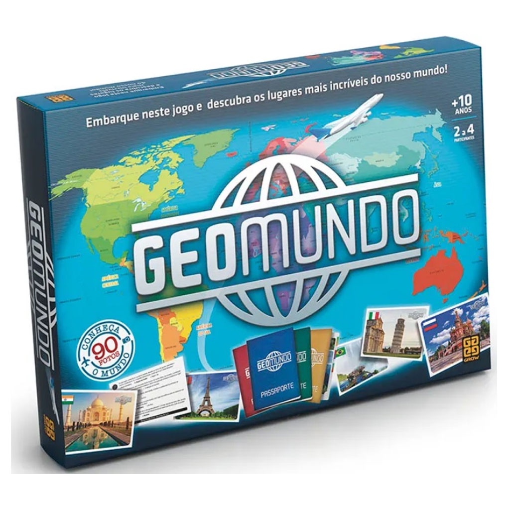 Jogo Tabuleiro Geomundo 4 Participantes 03446 – Grow